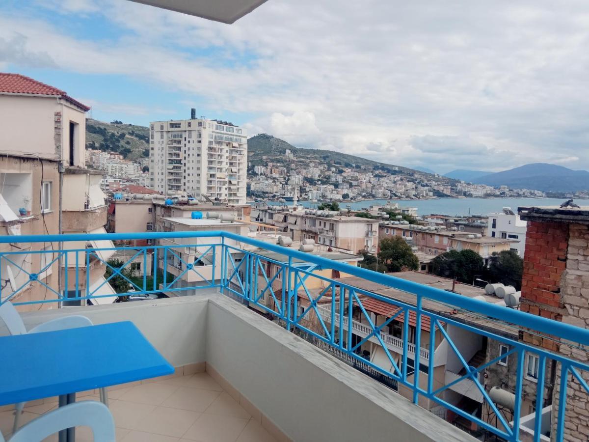 Sunny Apartment Sarande Bagian luar foto